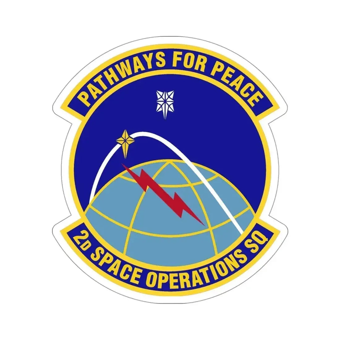 2d Space Operations Squadron (U.S. Air Force) STICKER Vinyl Die-Cut Decal - The Sticker Space