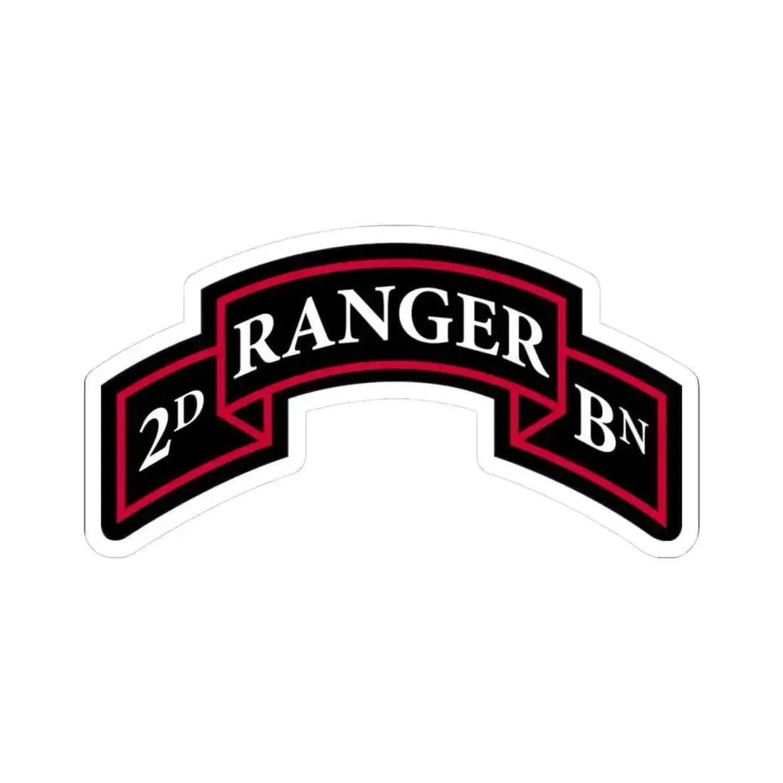 2nd Ranger Battalion (U.S. Army) STICKER Vinyl Kiss-Cut Decal 3 Inch White - The Sticker Space