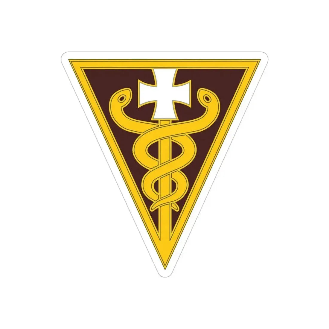 3 Medical Command (U.S. Army) REVERSE PRINT Transparent Die-Cut STICKER - The Sticker Space