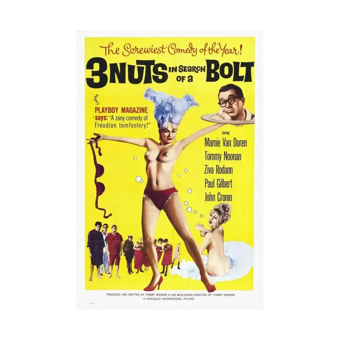 3 NUTS IN SEARCH OF A BOLT 1964 - Paper Movie Poster - The Sticker Space
