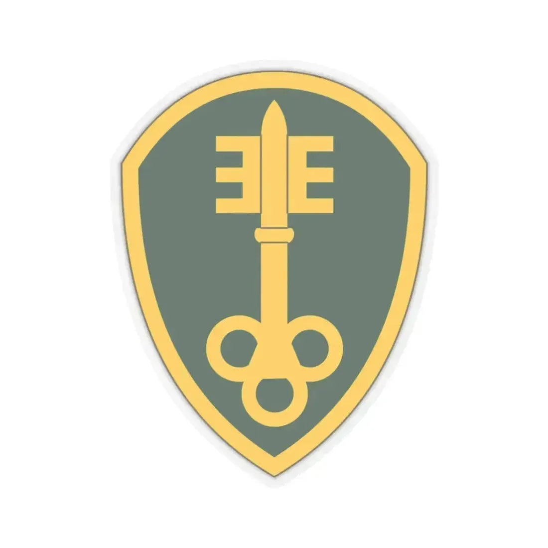 300 Military Police Brigade (U.S. Army) STICKER Vinyl Kiss-Cut Decal 4 Inch Transparent - The Sticker Space