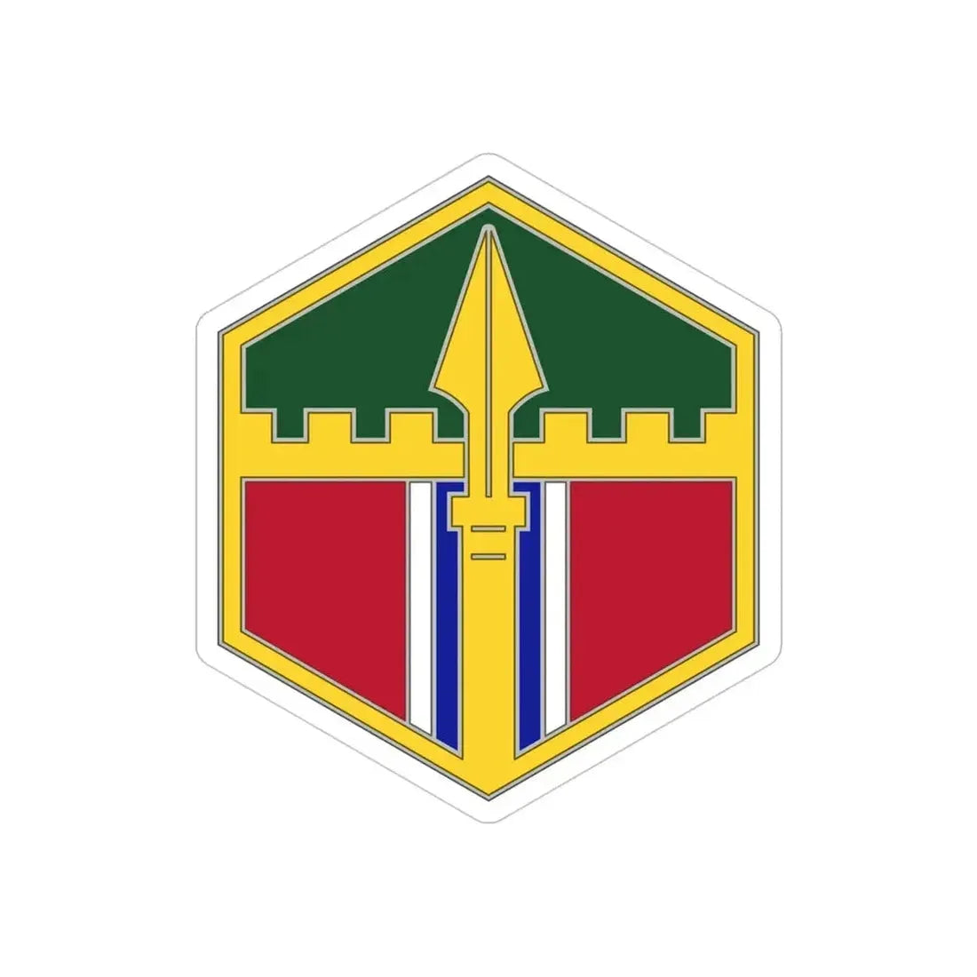 301 Maneuver Enhancement Brigade (U.S. Army) REVERSE PRINT Transparent Die-Cut STICKER - The Sticker Space