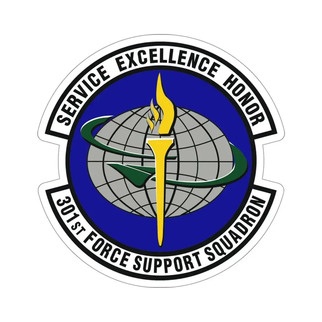 301st Force Support Squadron (U.S. Air Force) STICKER Vinyl Die-Cut Decal - The Sticker Space