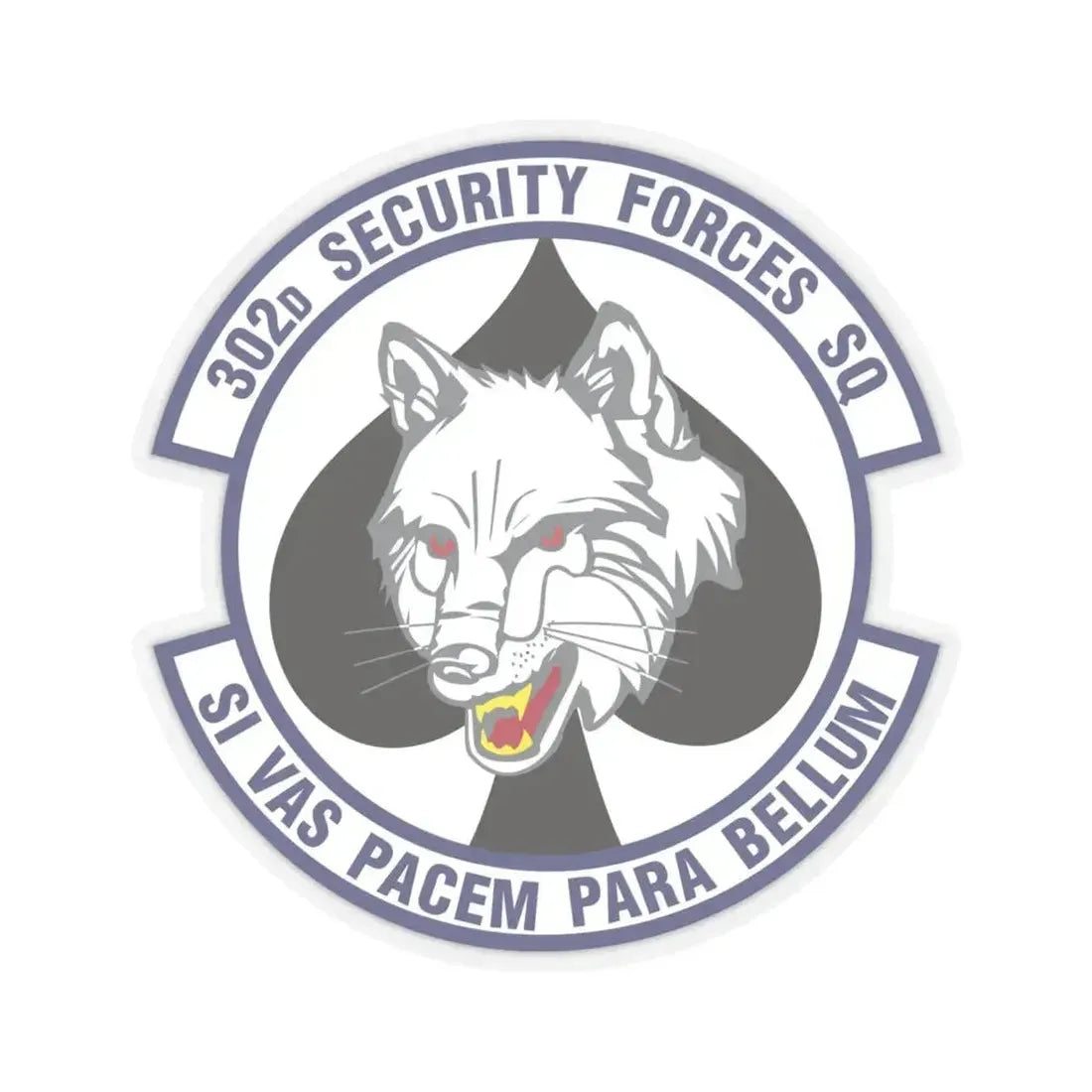 302d Security Forces Squadron (U.S. Air Force) STICKER Vinyl Kiss-Cut Decal 6 Inch Transparent - The Sticker Space