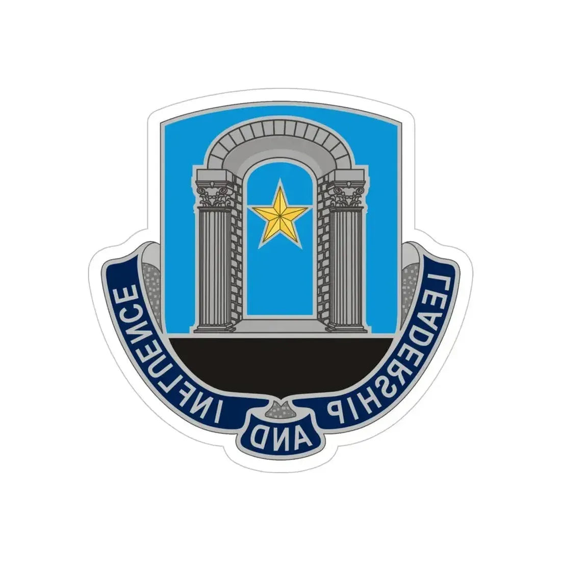 303 Information Operations Battalion (U.S. Army) REVERSE PRINT Transparent Die-Cut STICKER - The Sticker Space