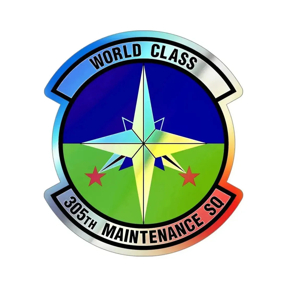 305 Maintenance Squadron AMC (U.S. Air Force) Holographic STICKER Die-Cut Vinyl Decal - The Sticker Space