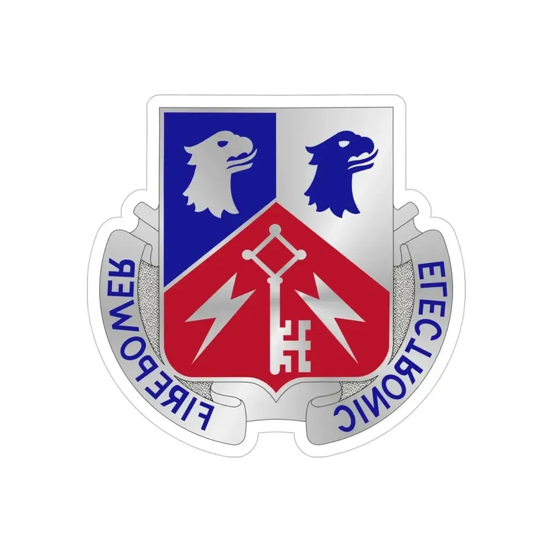 307 Military Intelligence Battalion (U.S. Army) REVERSE PRINT Transparent Die-Cut STICKER - The Sticker Space