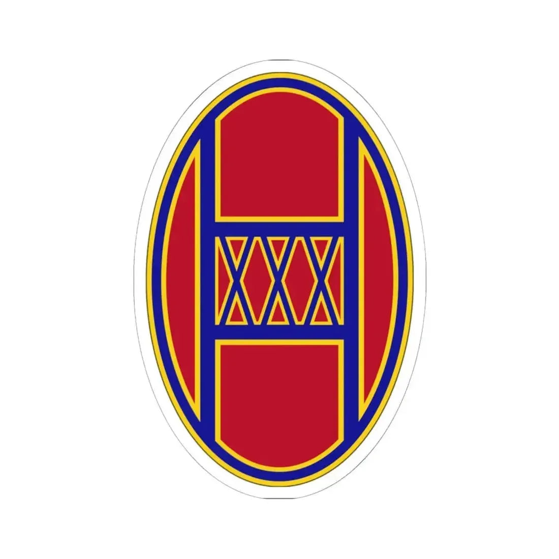 30th Armored Brigade (U.S. Army) STICKER Vinyl Kiss-Cut Decal 6 Inch White - The Sticker Space