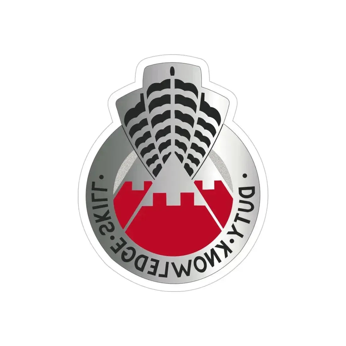 31 Engineer Group (U.S. Army) REVERSE PRINT Transparent Die-Cut STICKER - The Sticker Space