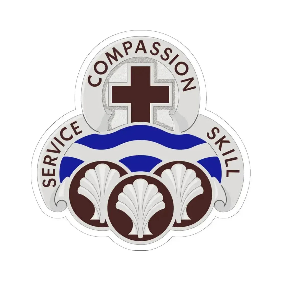 31 Field Hospital (U.S. Army) STICKER Vinyl Kiss-Cut Decal 6 Inch White - The Sticker Space