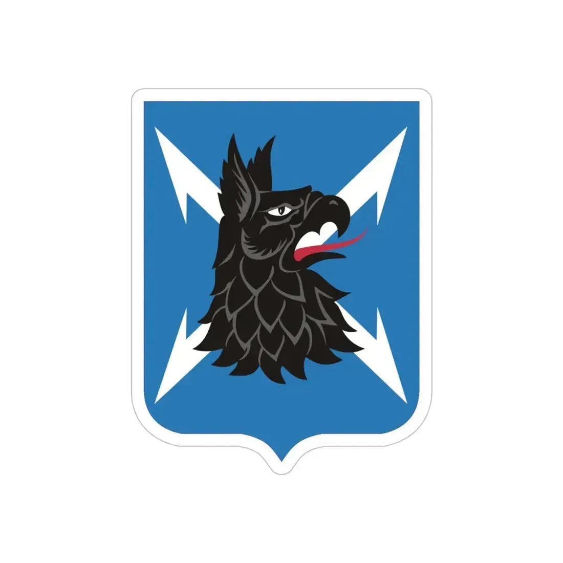 310th Military Intelligence Battalion (U.S. Army) REVERSE PRINT Transparent Die-Cut STICKER - The Sticker Space