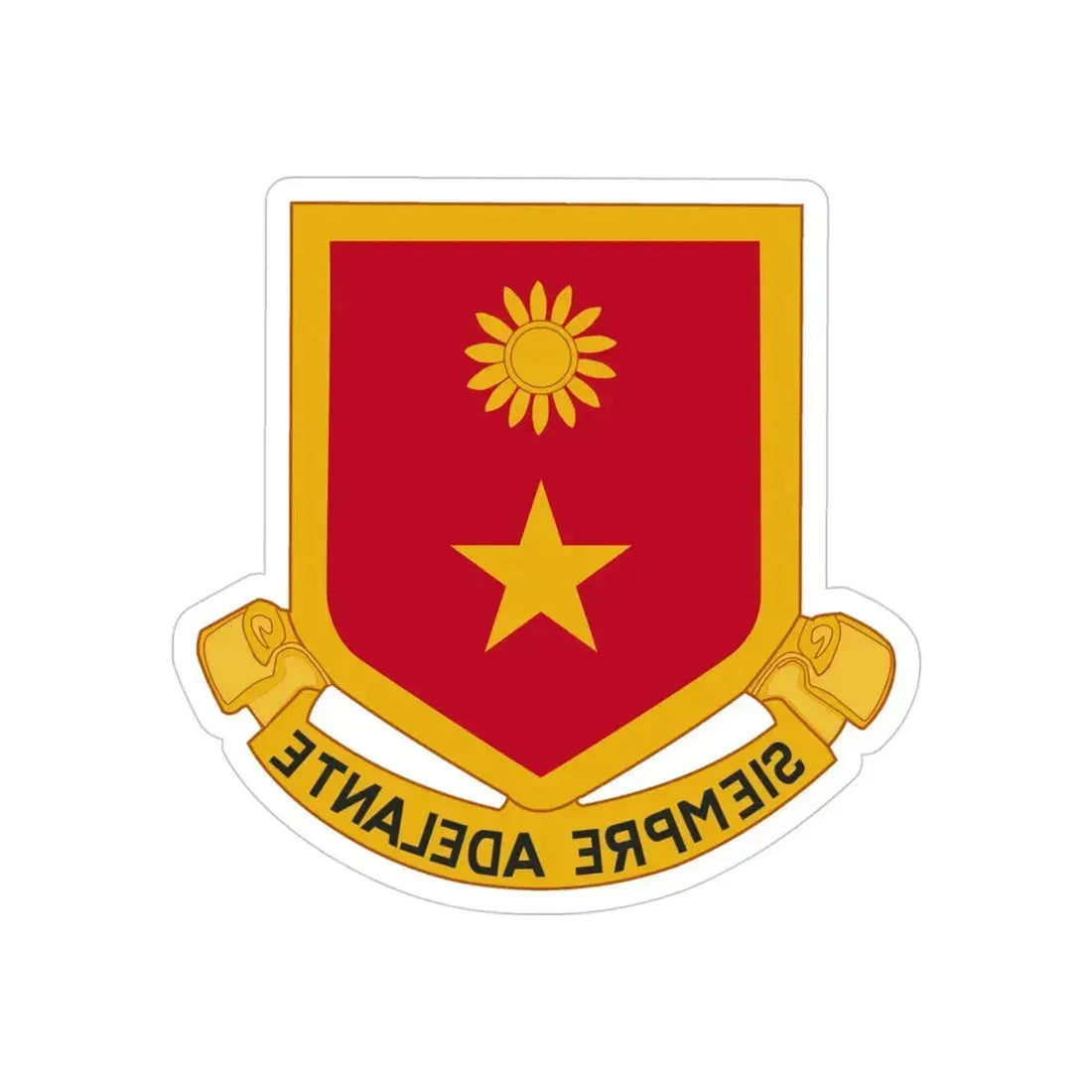 311 Cavalry Regiment (U.S. Army) REVERSE PRINT Transparent Die-Cut STICKER - The Sticker Space