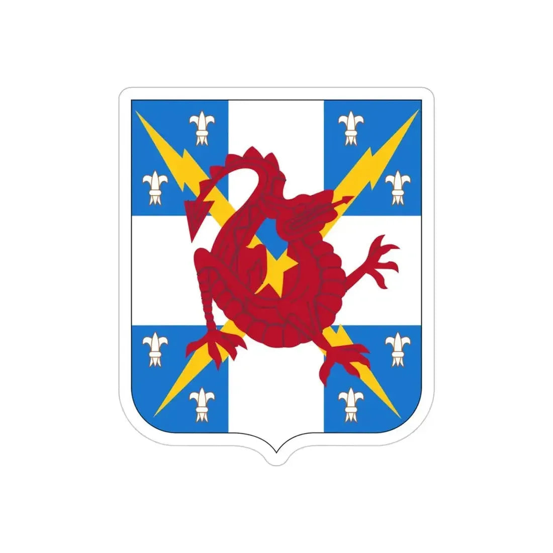 311th Military Intelligence Battalion (U.S. Army) REVERSE PRINT Transparent Die-Cut STICKER - The Sticker Space