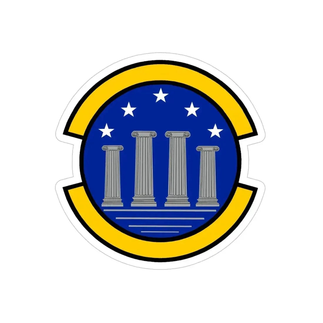 314 Maintenance Operations Flight AETC (U.S. Air Force) REVERSE PRINT Transparent Die-Cut STICKER - The Sticker Space