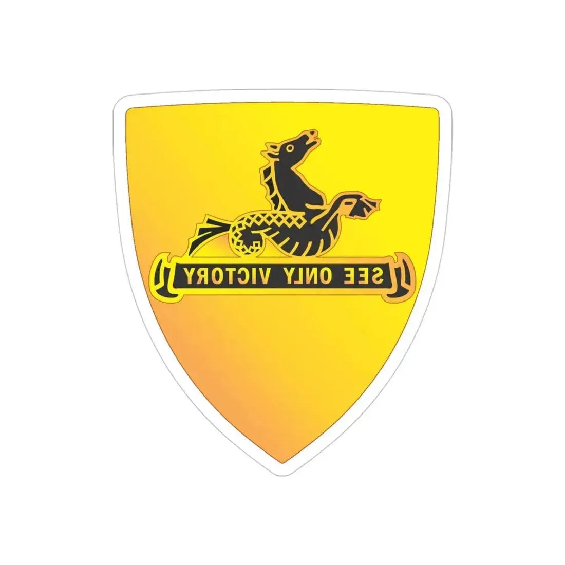 315 Cavalry Regiment (U.S. Army) REVERSE PRINT Transparent Die-Cut STICKER - The Sticker Space