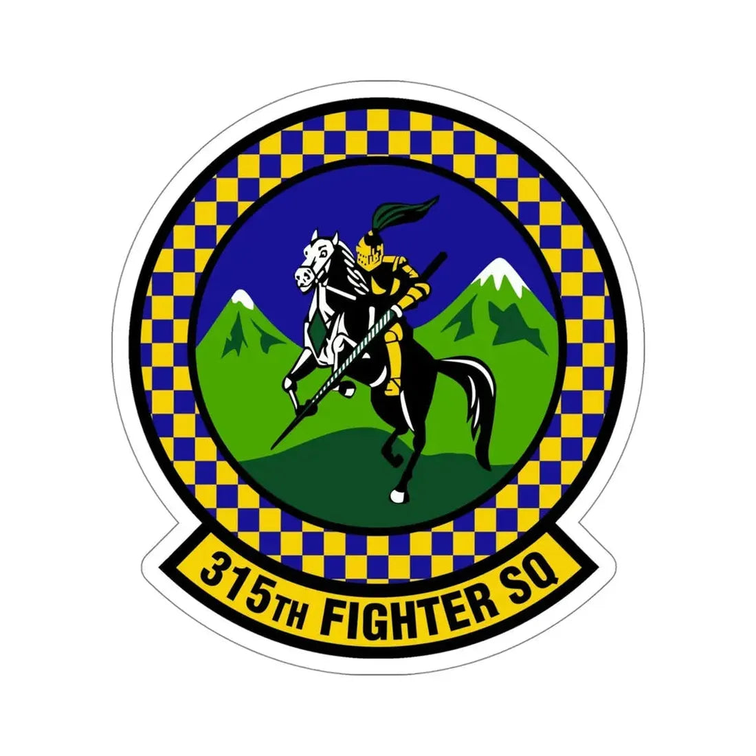 315 Fighter Squadron ACC (U.S. Air Force) STICKER Vinyl Die-Cut Decal - The Sticker Space