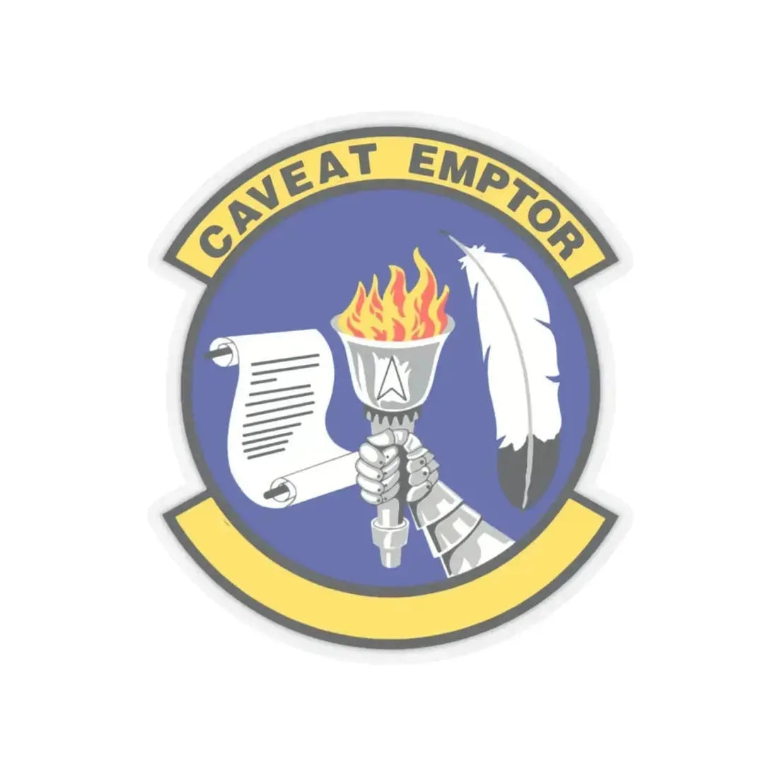 319 Contracting Squadron ACC (U.S. Air Force) STICKER Vinyl Kiss-Cut Decal 6 Inch Transparent - The Sticker Space