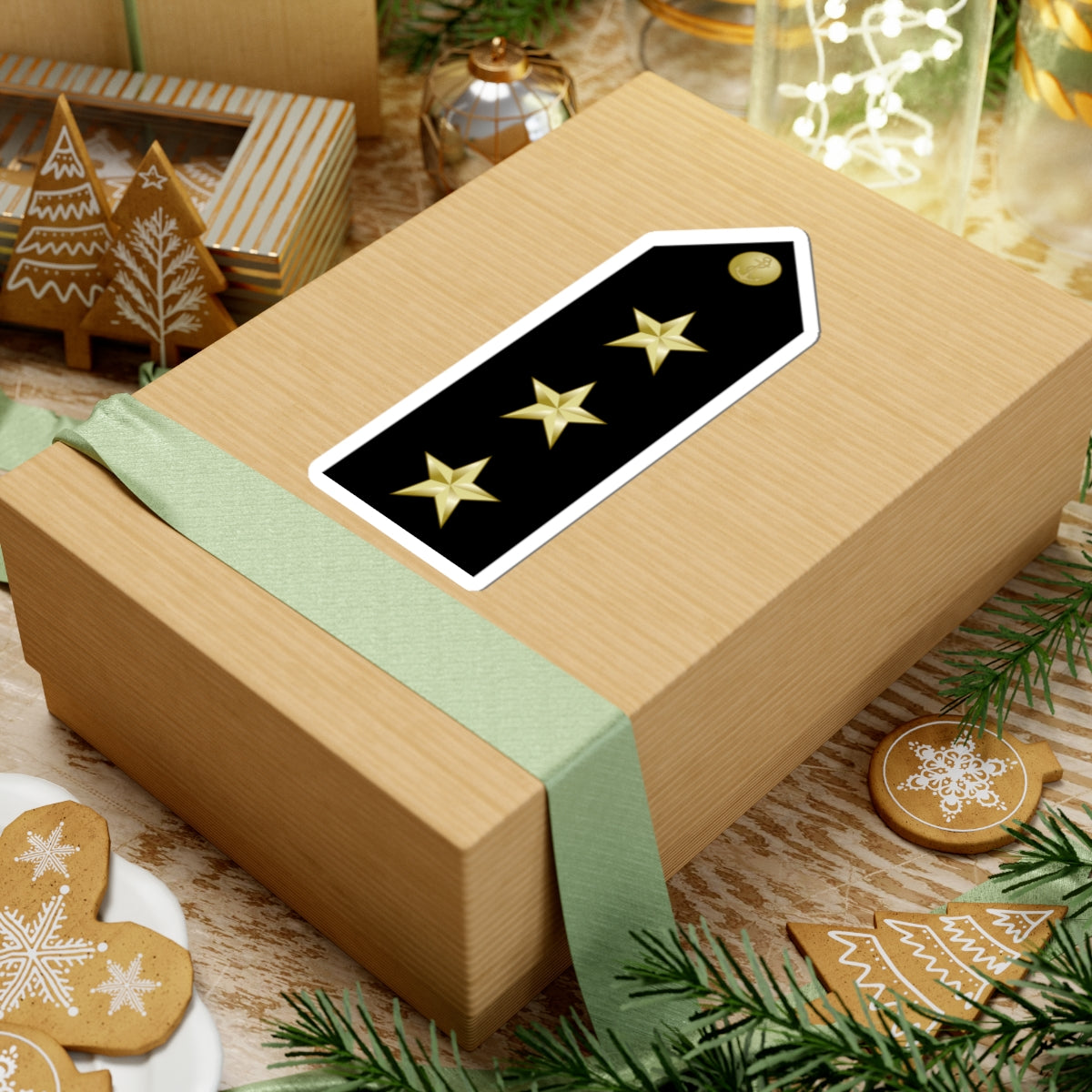 EgyptianNavyInsignia Lieutenant shoulderboard (Egypt) (Military Rank) STICKER Vinyl Kiss-Cut Decal