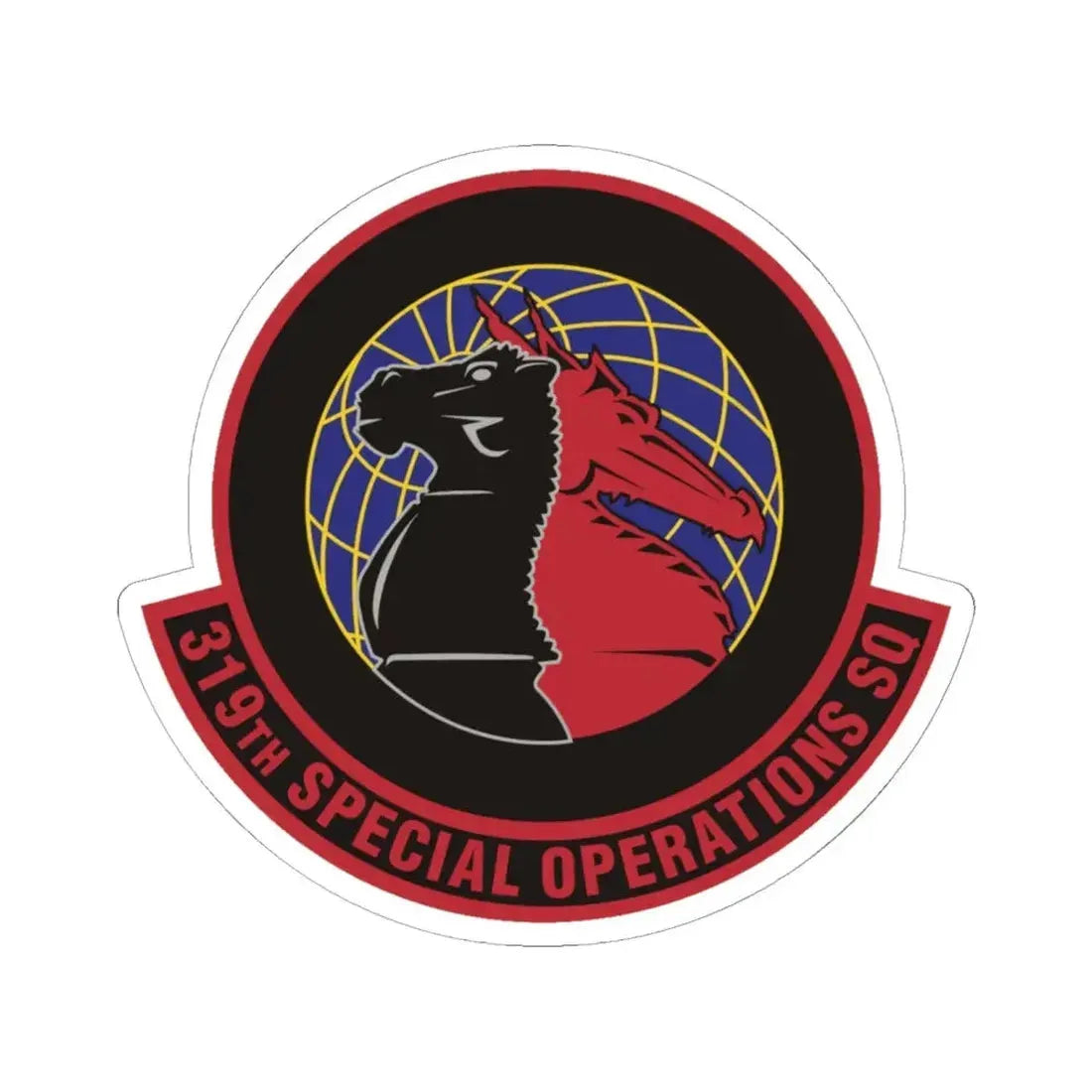 319th Special Operations Squadron (U.S. Air Force) STICKER Vinyl Kiss-Cut Decal 6 Inch White - The Sticker Space