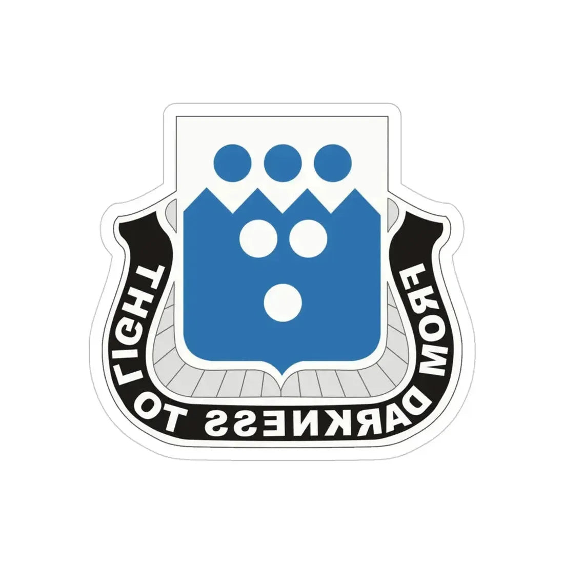 321 Military Intelligence Battalion (U.S. Army) REVERSE PRINT Transparent Die-Cut STICKER - The Sticker Space