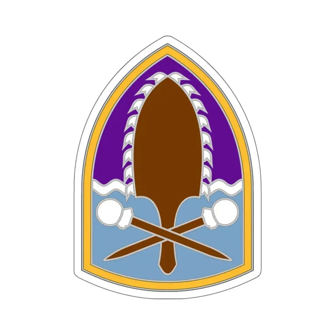 322 Civil Affairs Brigade (U.S. Army) STICKER Vinyl Kiss-Cut Decal 6 Inch White - The Sticker Space