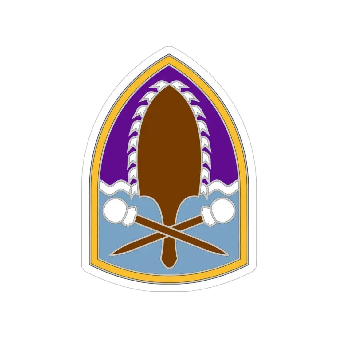 322 Civil Affairs Brigade (U.S. Army) Transparent STICKER Die-Cut Vinyl Decal - The Sticker Space