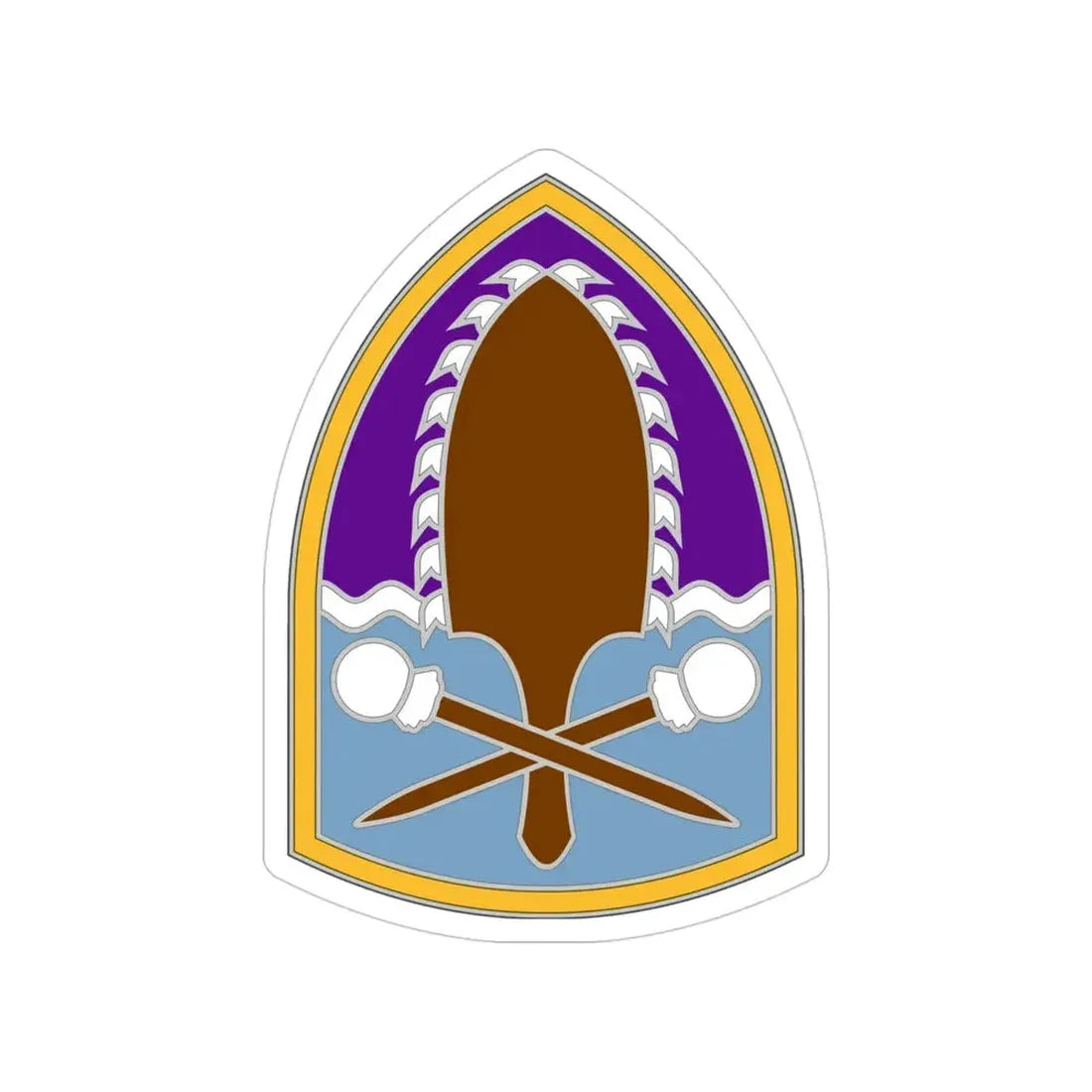 322 Civil Affairs Brigade (U.S. Army) Transparent STICKER Die-Cut Vinyl Decal - The Sticker Space