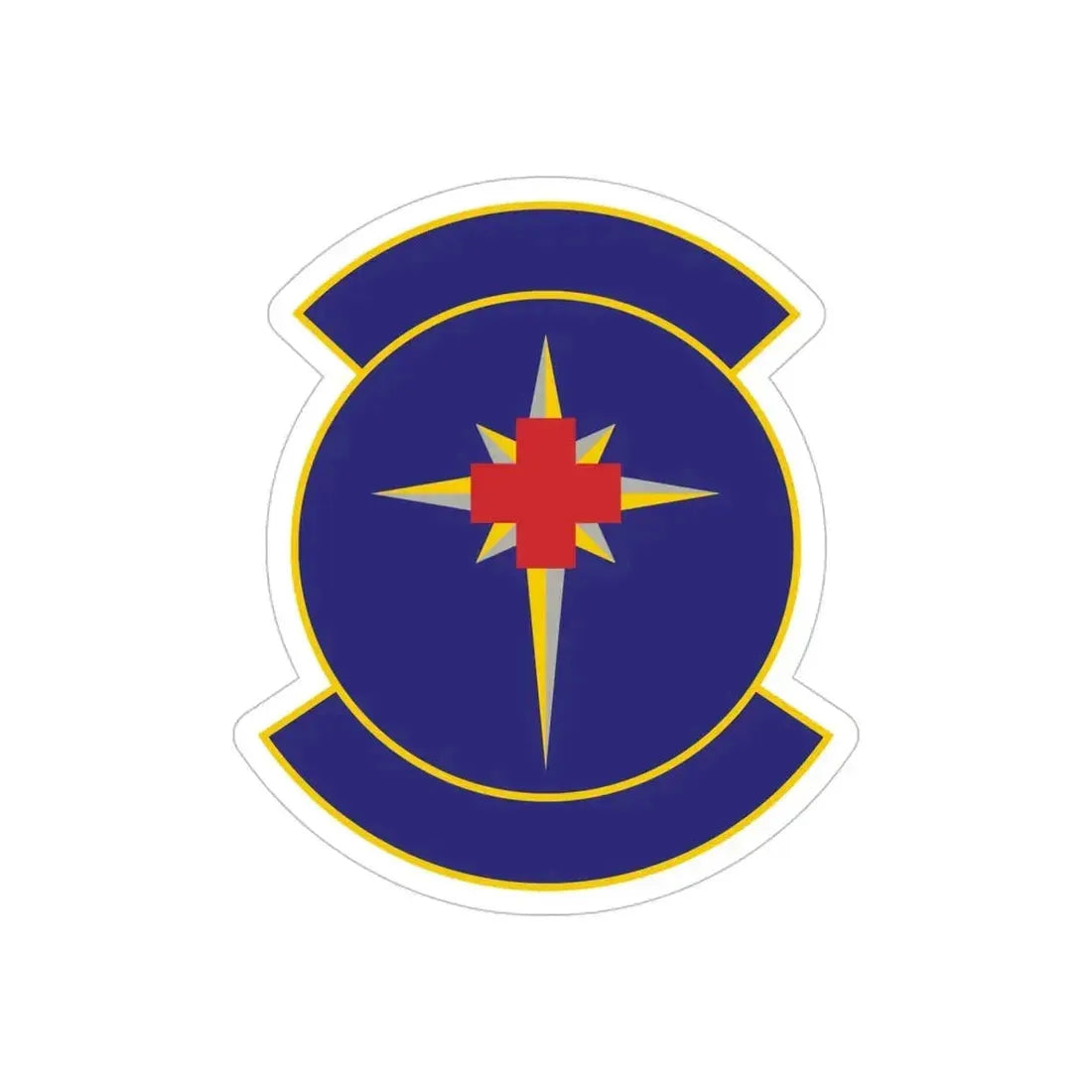 325 Medical Support Squadron ACC (U.S. Air Force) REVERSE PRINT Transparent Die-Cut STICKER - The Sticker Space