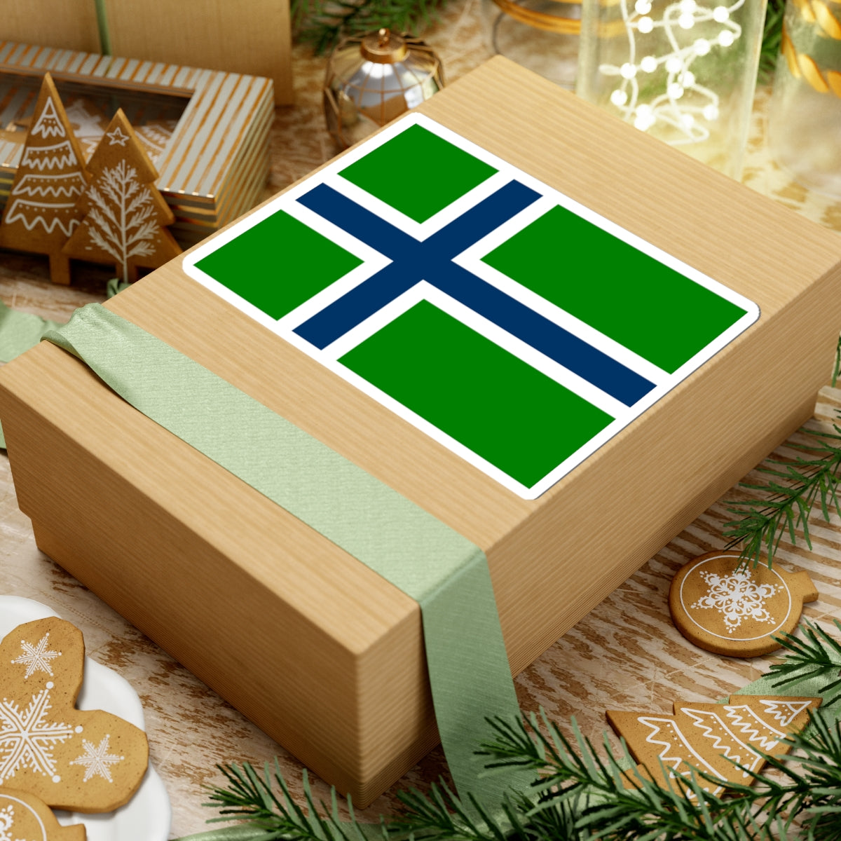 Flag of South Uist (Scotland) STICKER Vinyl Kiss-Cut Decal