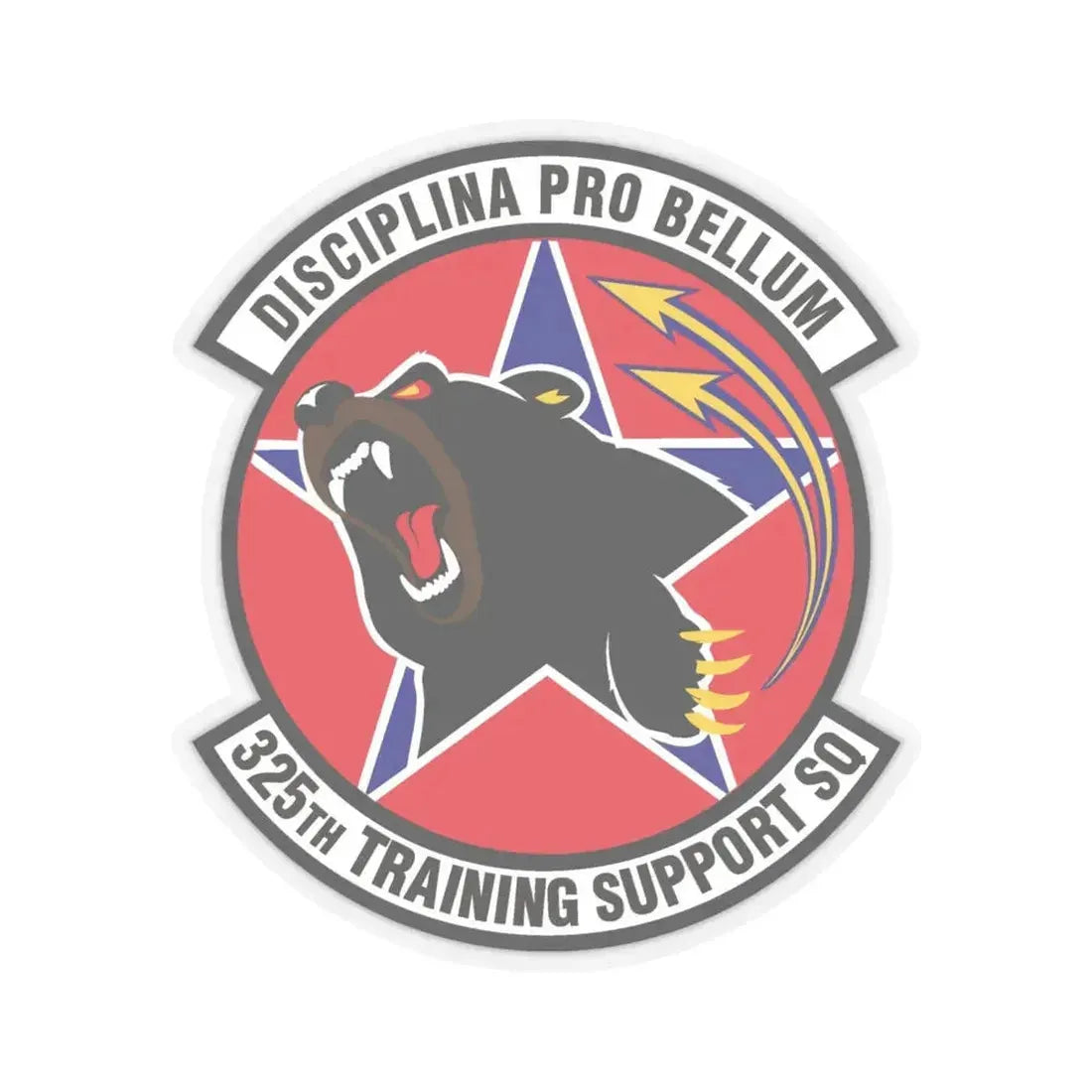 325th Training Support Squadron (U.S. Air Force) STICKER Vinyl Kiss-Cut Decal 6 Inch Transparent - The Sticker Space