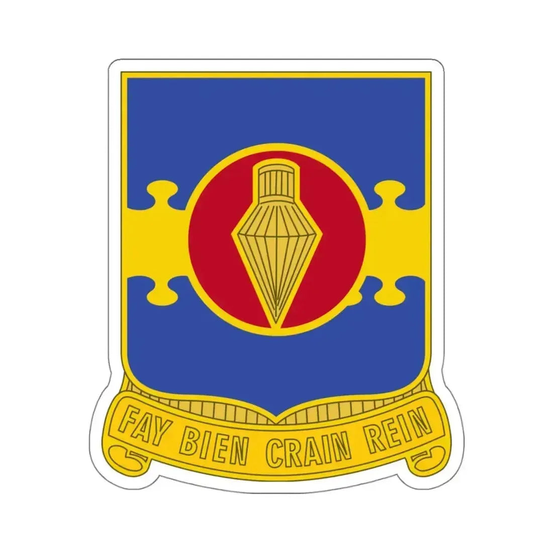 326 Airborne Engineer Battalion (U.S. Army) STICKER Vinyl Kiss-Cut Decal 4 Inch White - The Sticker Space