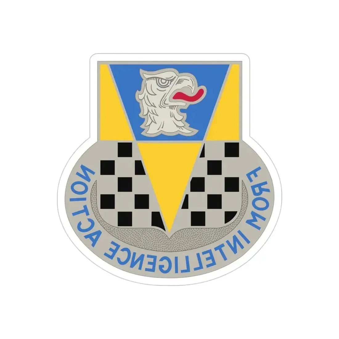 326 Military Intelligence Battalion (U.S. Army) REVERSE PRINT Transparent Die-Cut STICKER - The Sticker Space