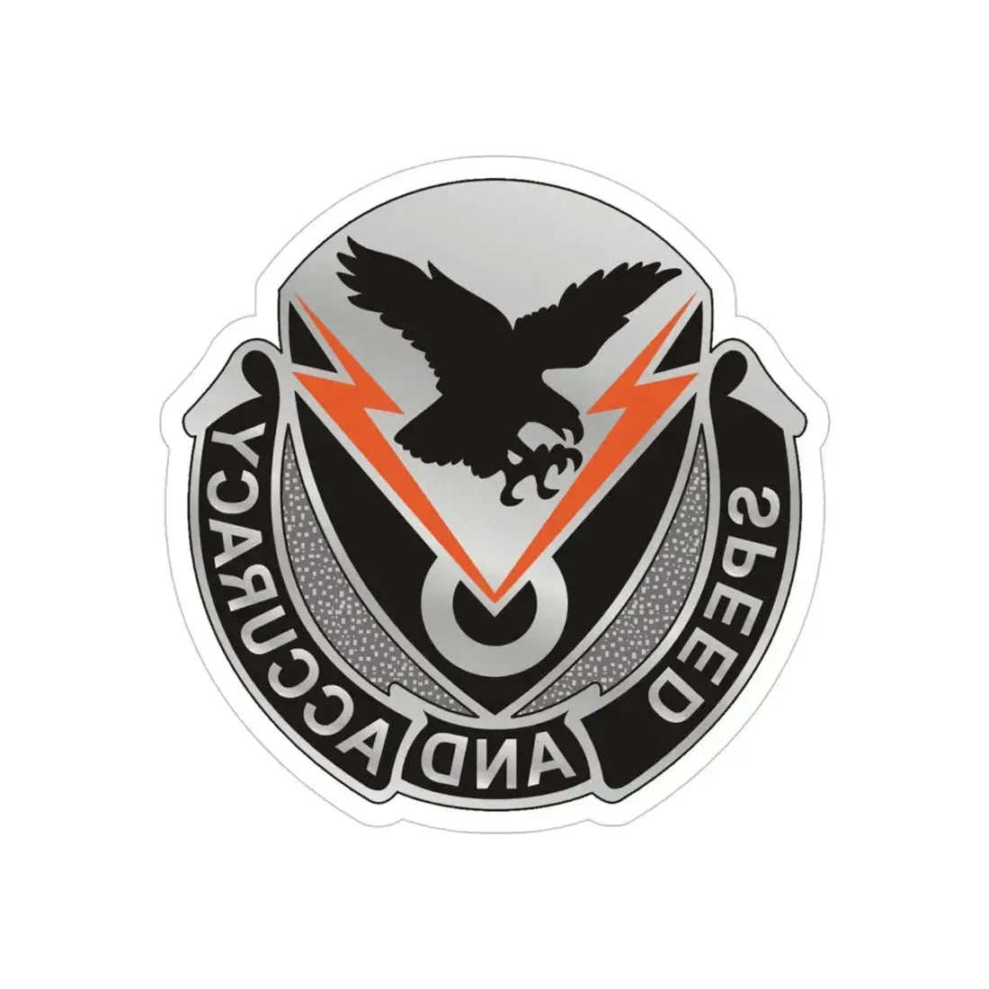 327 Signal Battalion (U.S. Army) REVERSE PRINT Transparent Die-Cut STICKER - The Sticker Space