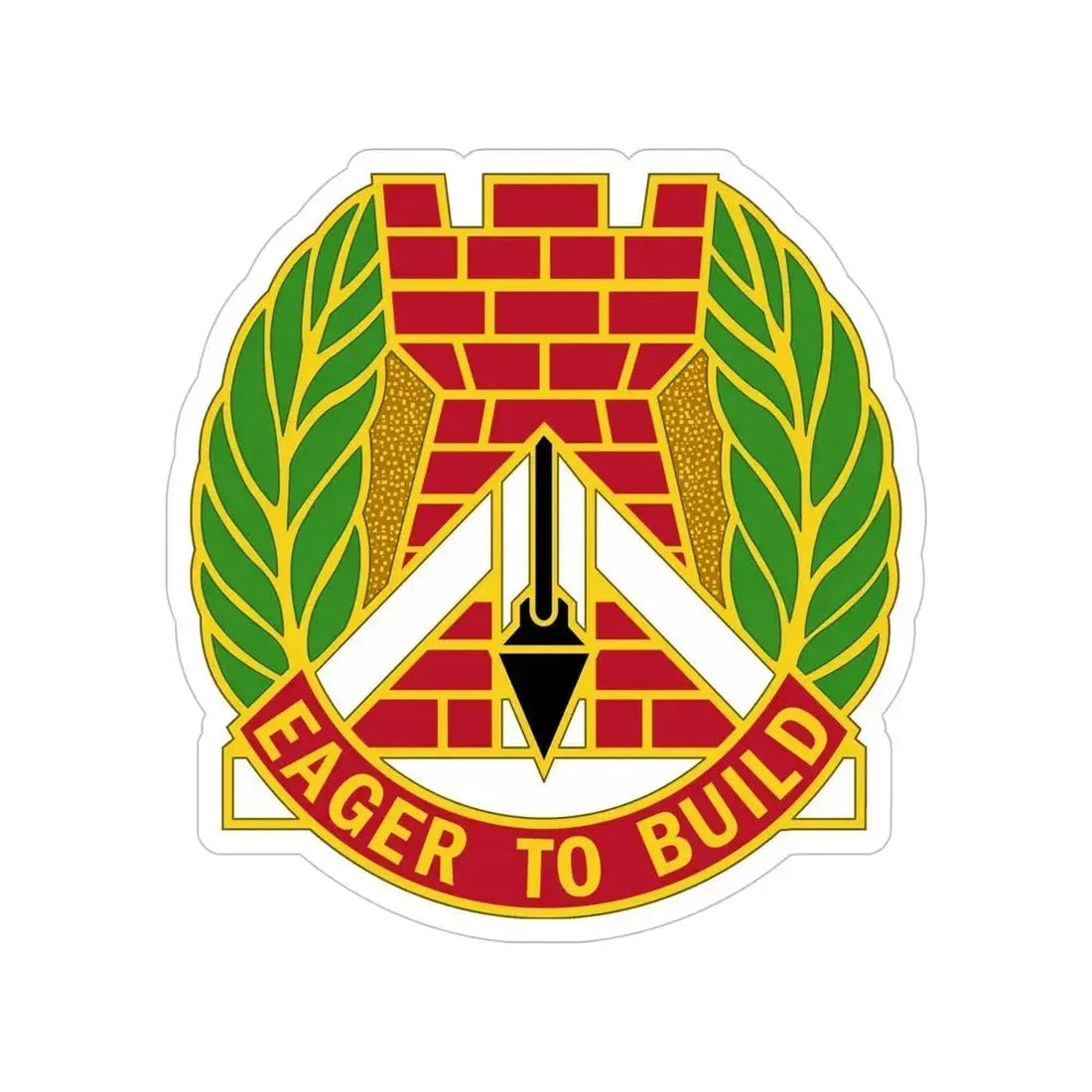 329 Engineer Group (U.S. Army) Transparent STICKER Die-Cut Vinyl Decal - The Sticker Space