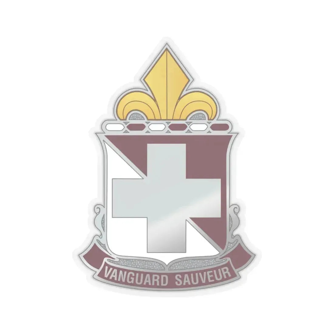 32d Hospital Center (U.S. Army) STICKER Vinyl Kiss-Cut Decal 6 Inch Transparent - The Sticker Space