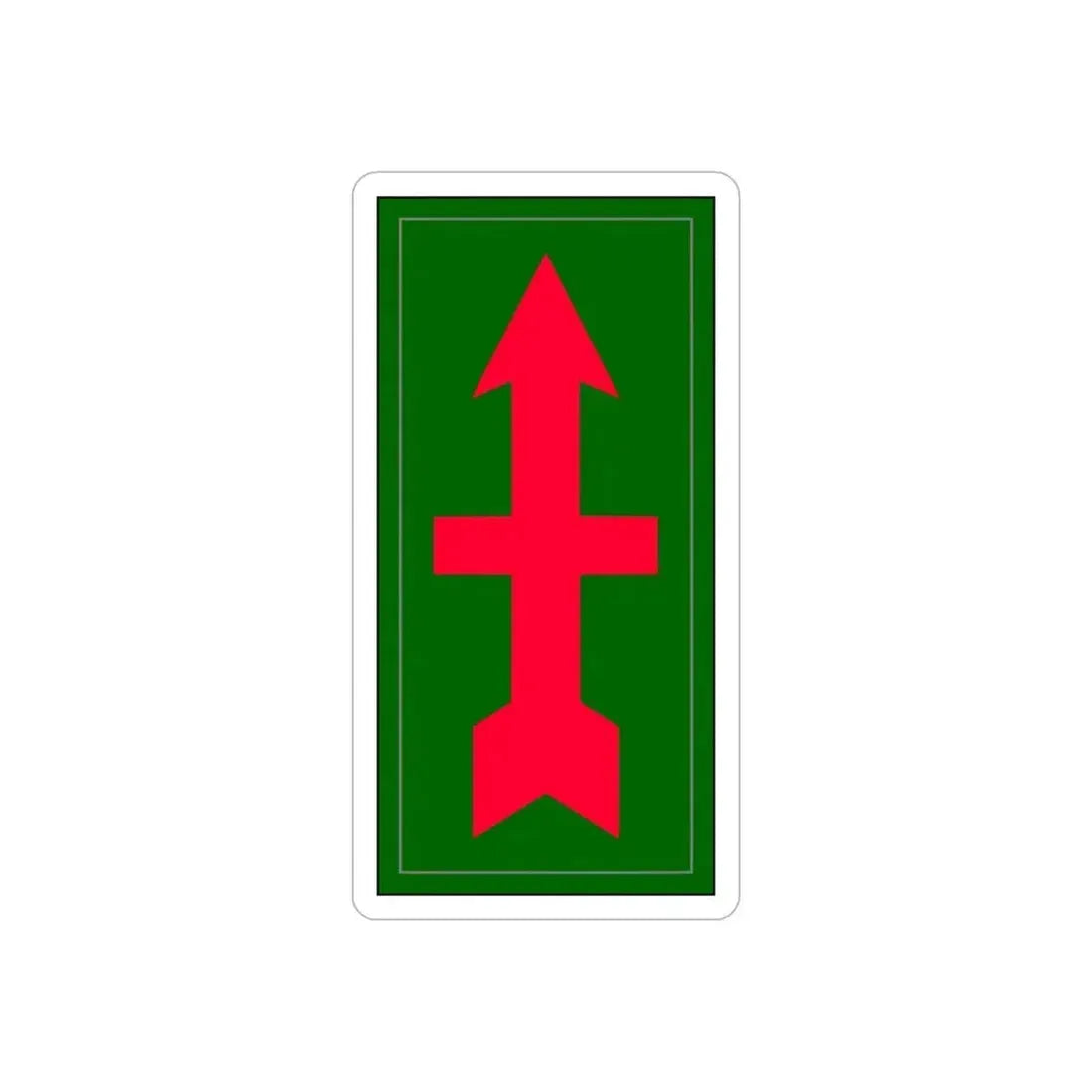 32nd infantry division (U.S. Army) REVERSE PRINT Transparent Die-Cut STICKER - The Sticker Space