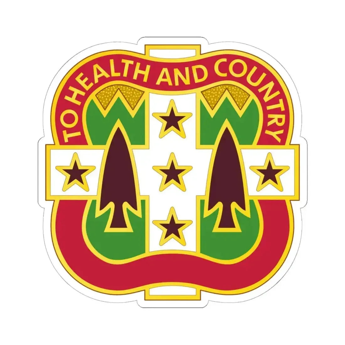 33 Field Hospital (U.S. Army) STICKER Vinyl Kiss-Cut Decal 6 Inch White - The Sticker Space