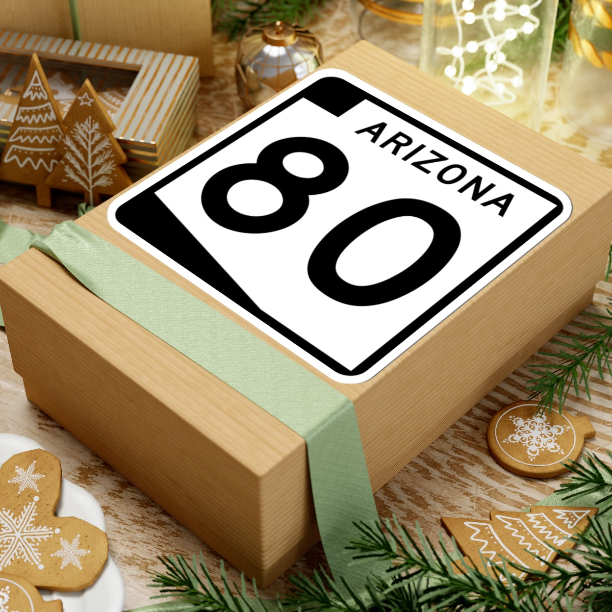 Arizona 80 (Arizona) (Road Sign) STICKER Vinyl Kiss-Cut Decal
