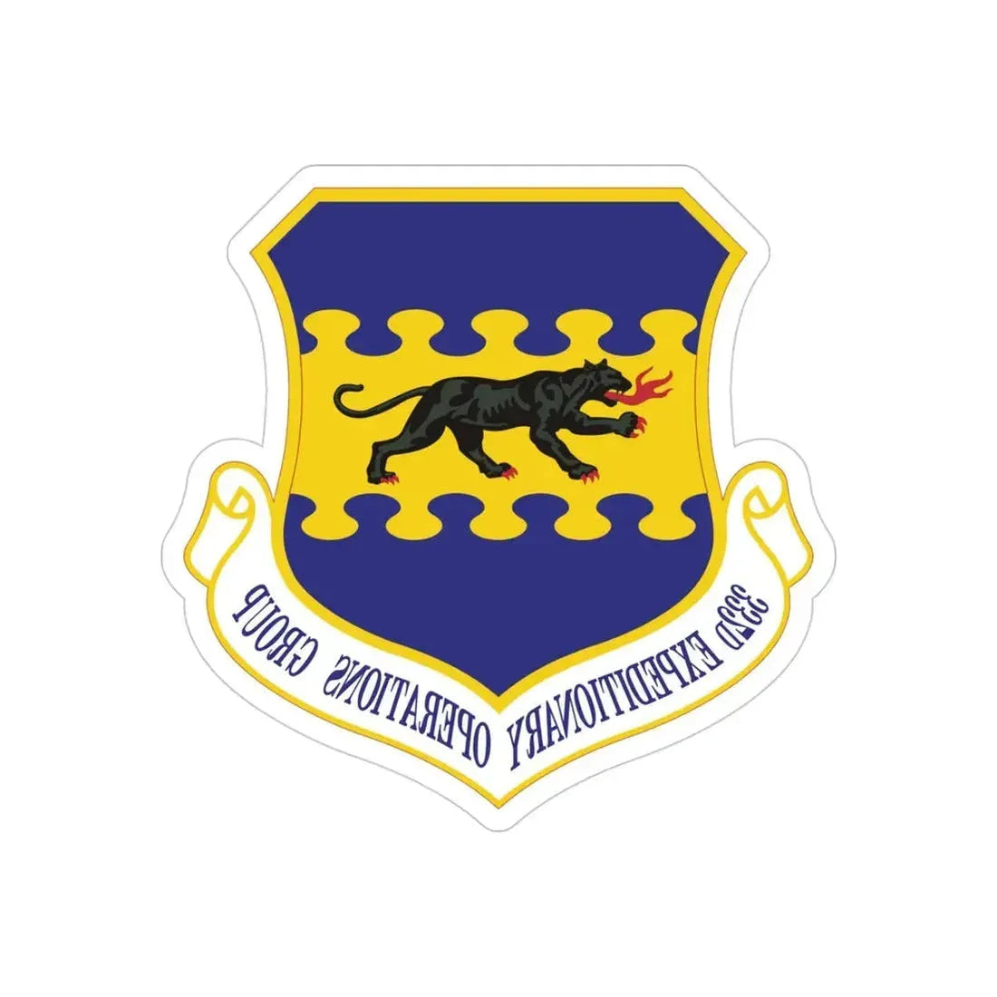 332d Expeditionary Operations Group (U.S. Air Force) REVERSE PRINT Transparent Die-Cut STICKER - The Sticker Space