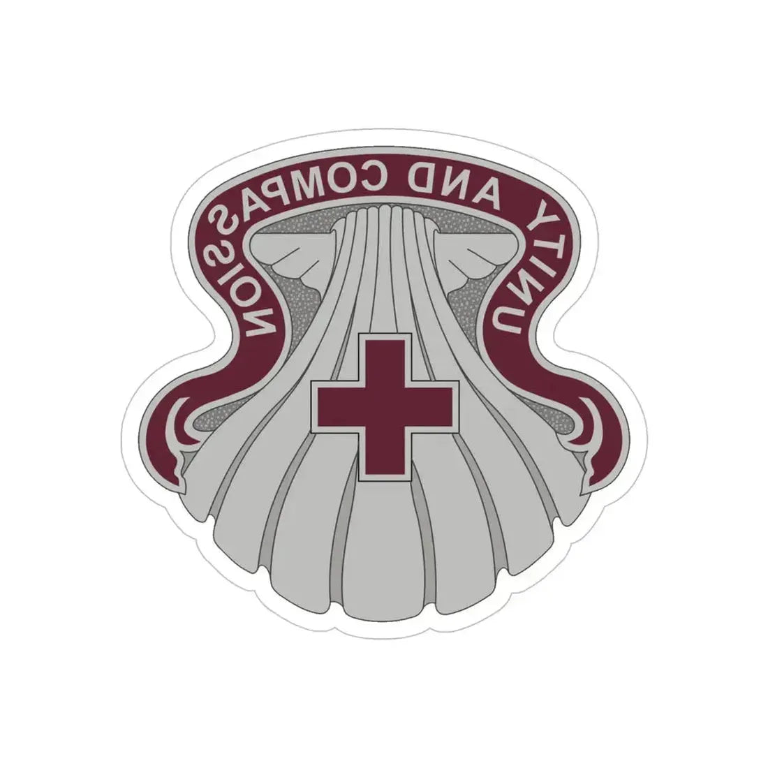 334 Medical Group (U.S. Army) REVERSE PRINT Transparent Die-Cut STICKER - The Sticker Space