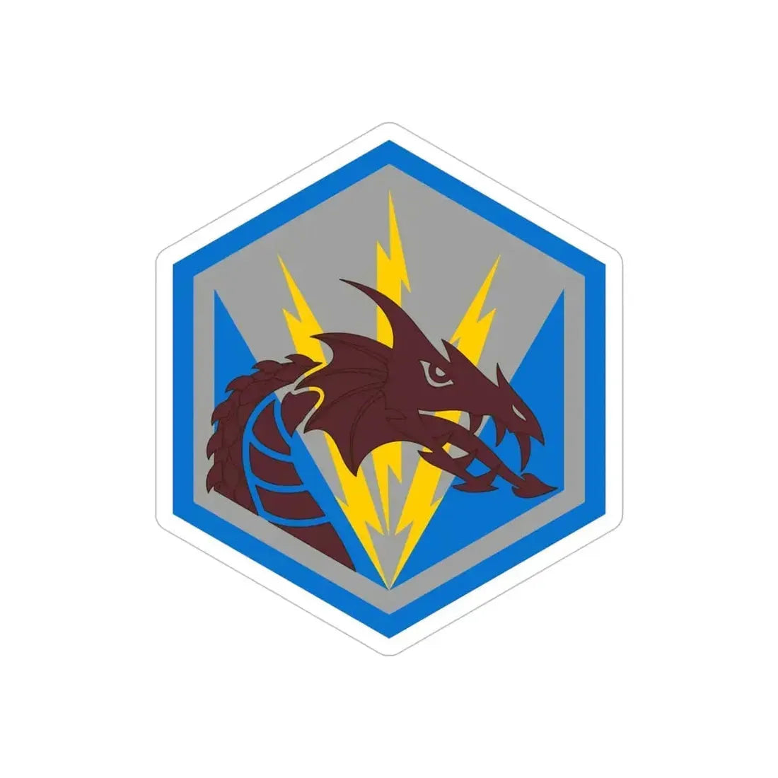 336 Military Intelligence Brigade (U.S. Army) REVERSE PRINT Transparent Die-Cut STICKER - The Sticker Space