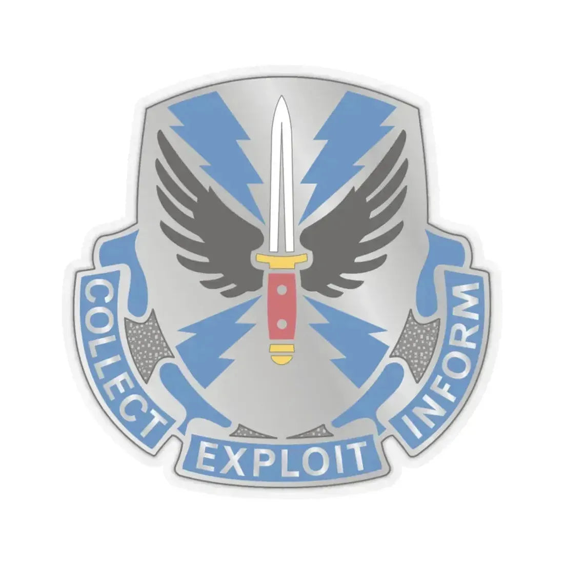 337 Military Intelligence Battalion (U.S. Army) STICKER Vinyl Kiss-Cut Decal 6 Inch Transparent - The Sticker Space