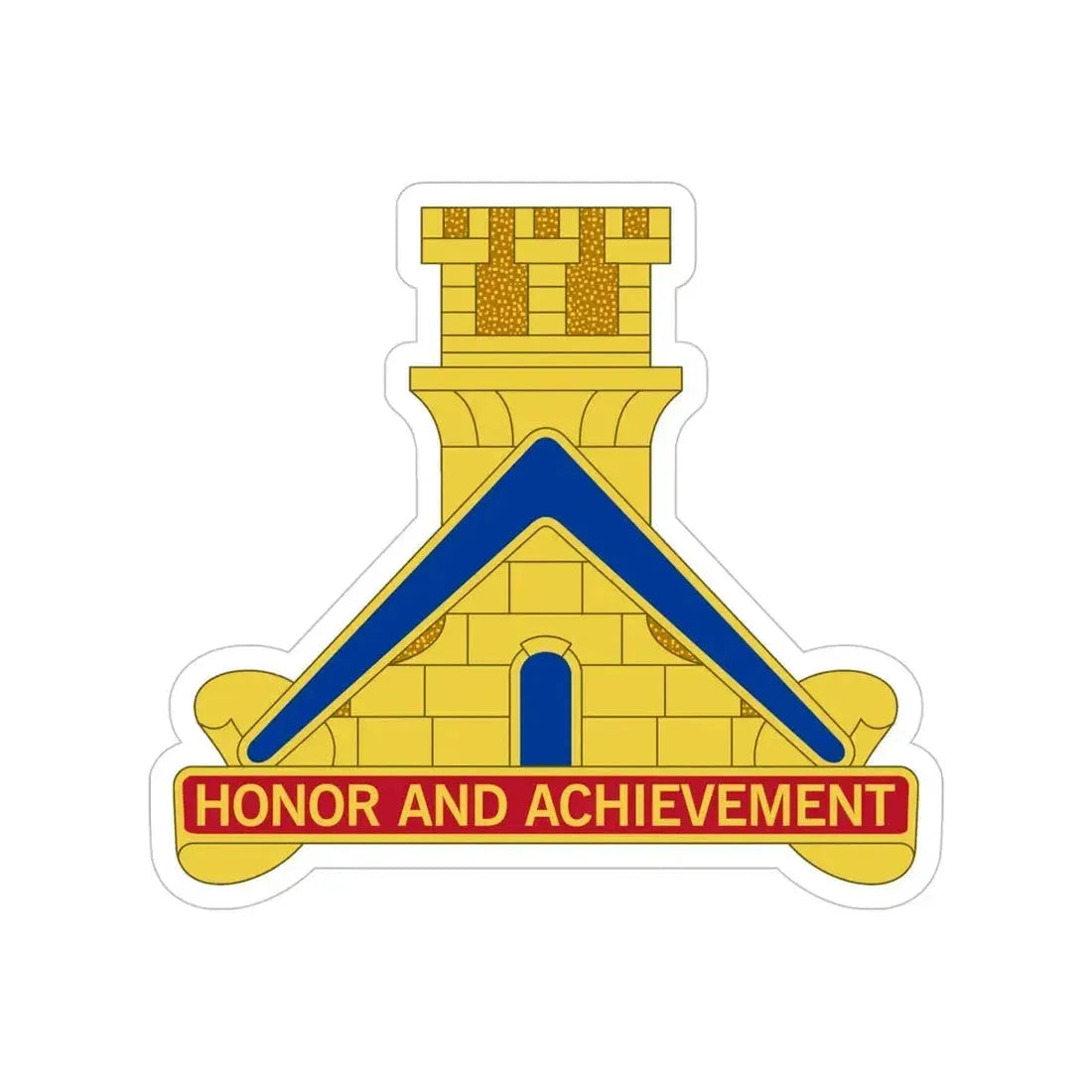 339 Engineer Battalion (U.S. Army) Transparent STICKER Die-Cut Vinyl Decal - The Sticker Space