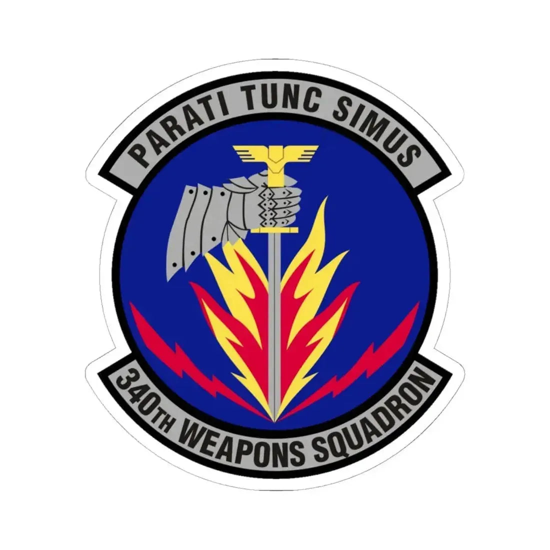 340th Weapons Squadron (U.S. Air Force) STICKER Vinyl Kiss-Cut Decal 6 Inch White - The Sticker Space