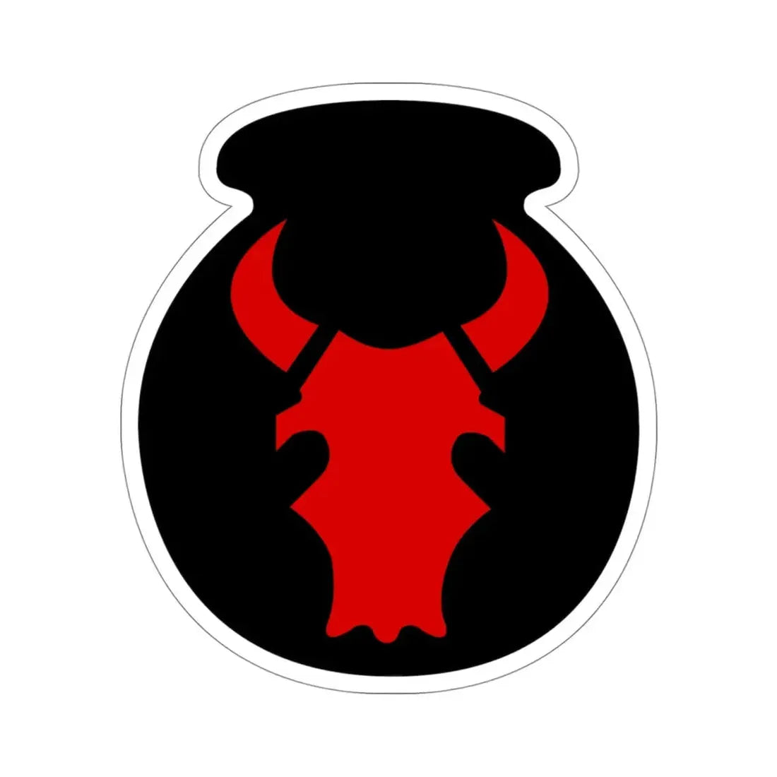 34th 'Red Bull' Infantry Division (U.S. Army) STICKER Vinyl Die-Cut Decal - The Sticker Space