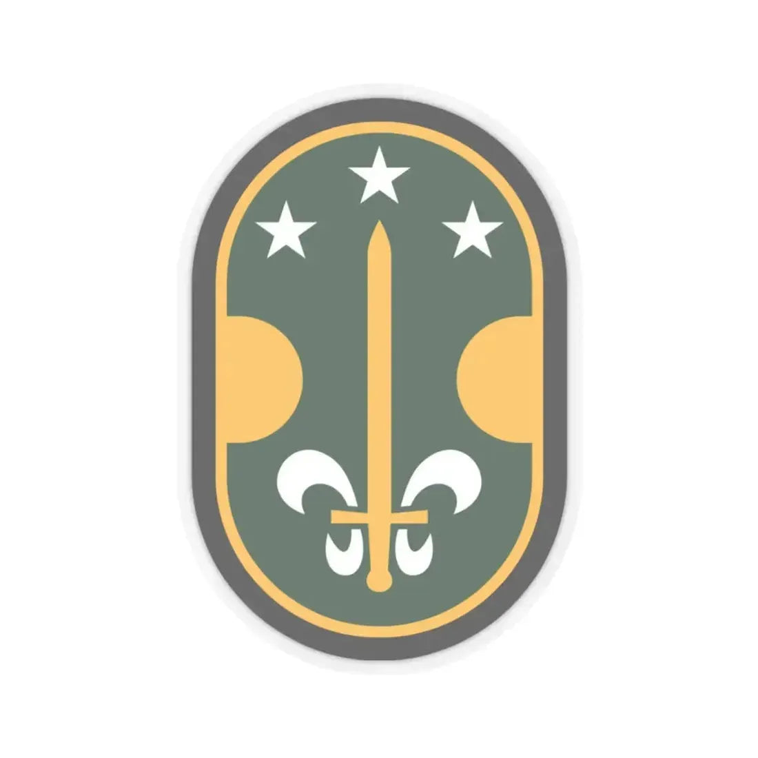 35 Military Police Brigade (U.S. Army) STICKER Vinyl Kiss-Cut Decal 6 Inch Transparent - The Sticker Space