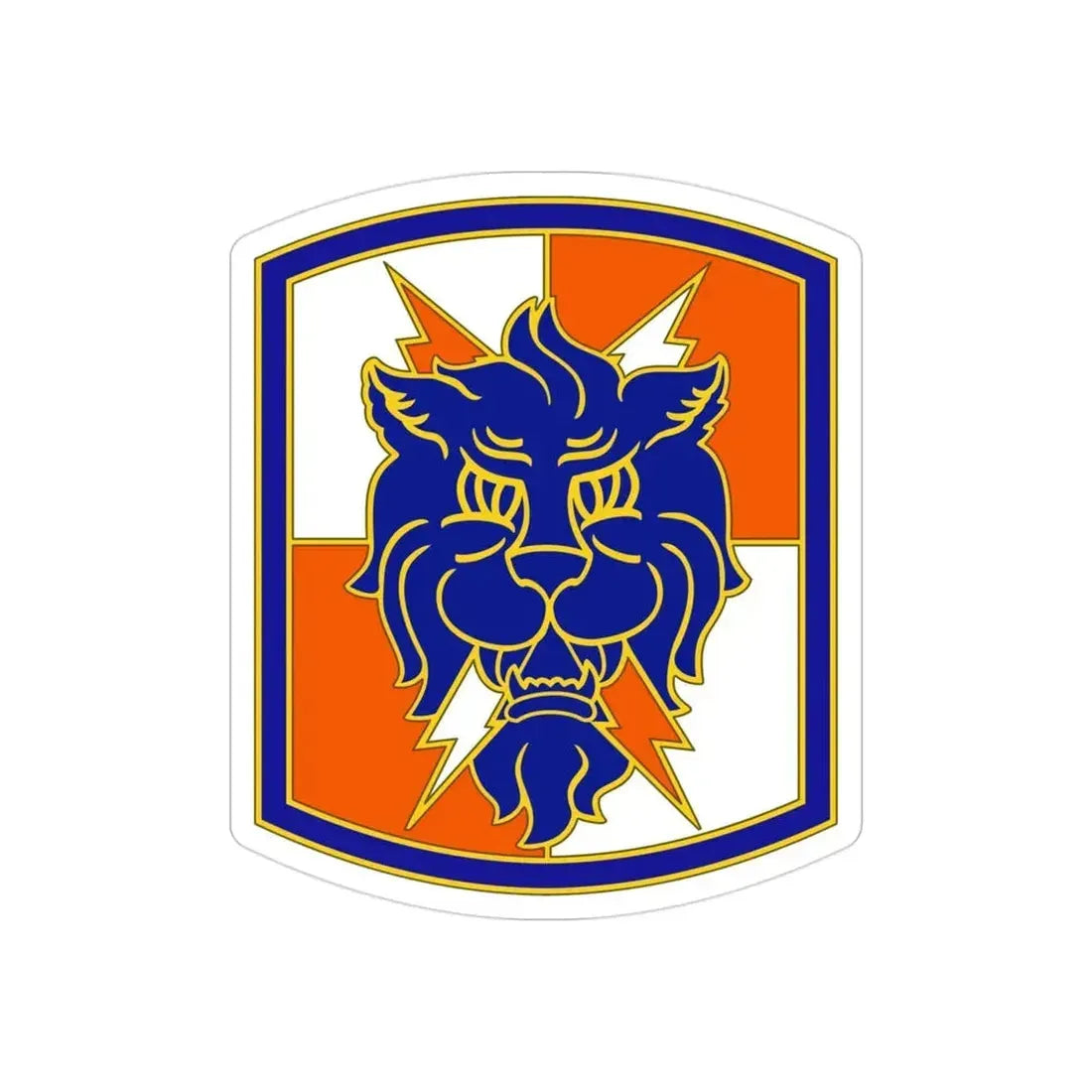 35 Signal Brigade 2 (U.S. Army) REVERSE PRINT Transparent Die-Cut STICKER - The Sticker Space