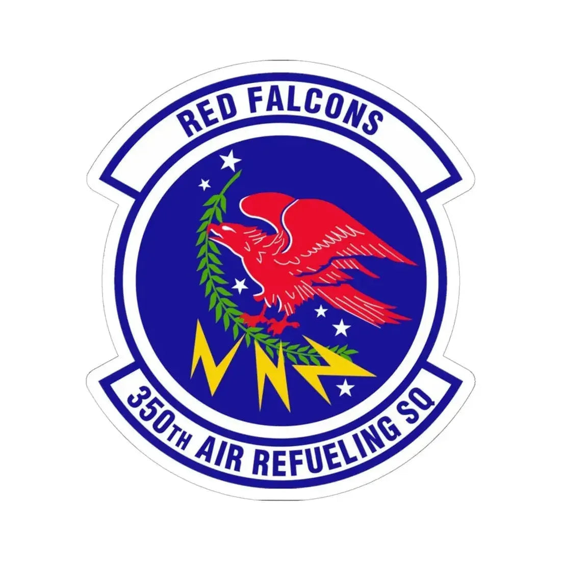 350 Air Refueling Squadron AMC (U.S. Air Force) STICKER Vinyl Kiss-Cut Decal 6 Inch White - The Sticker Space