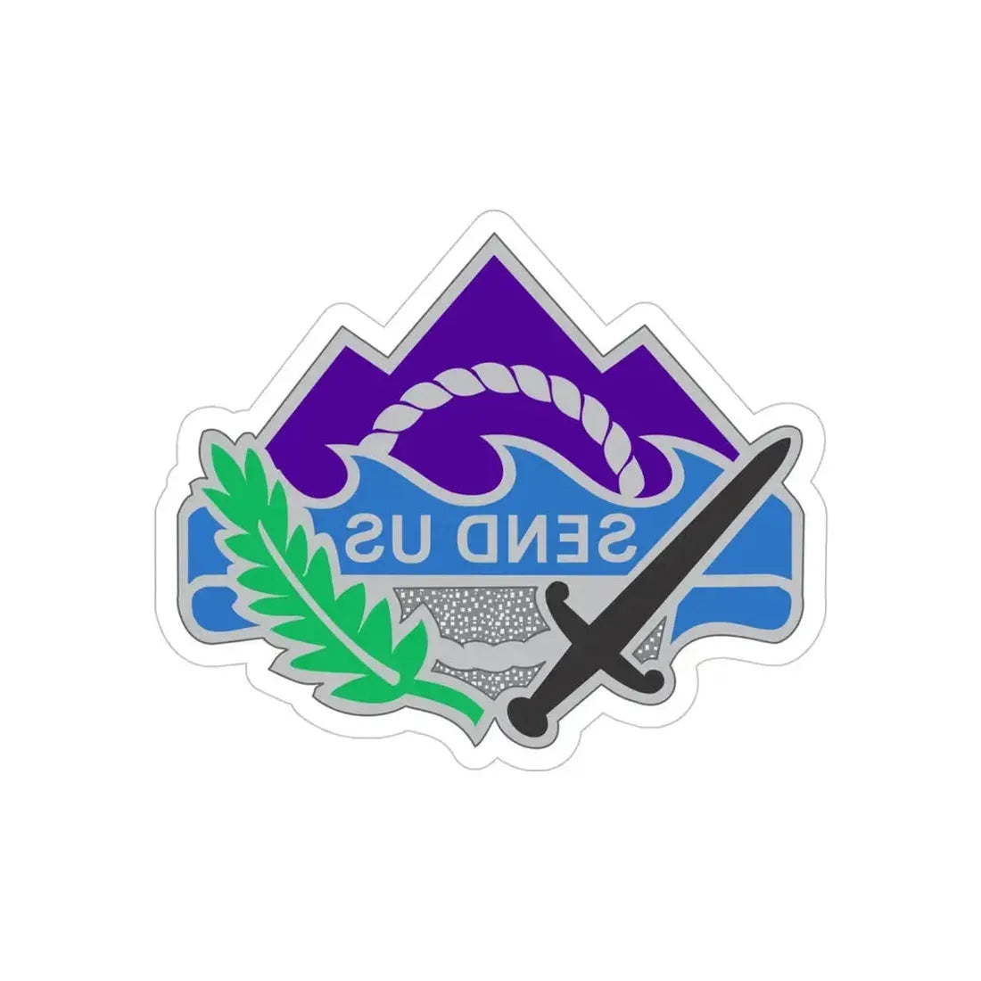 350 Civil Affairs Command 2 (U.S. Army) REVERSE PRINT Transparent Die-Cut STICKER - The Sticker Space