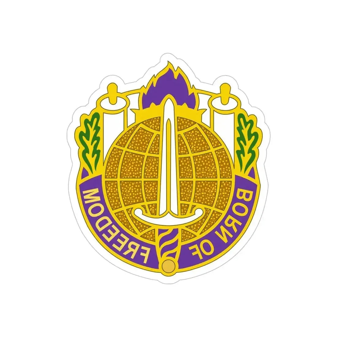 351 Civil Affairs Command 2 (U.S. Army) REVERSE PRINT Transparent Die-Cut STICKER - The Sticker Space